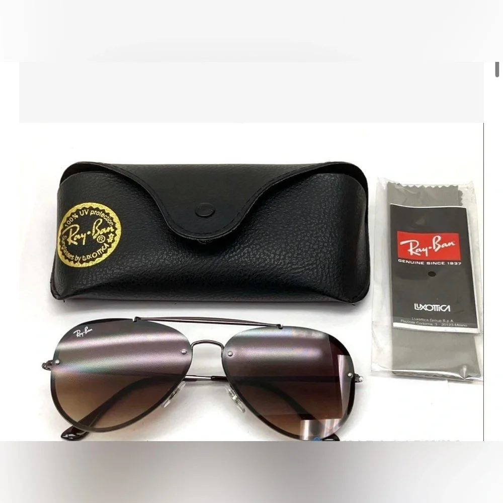 NWOT Ray-Ban Aviator Sunglasses with Case - Picture 2 of 7
